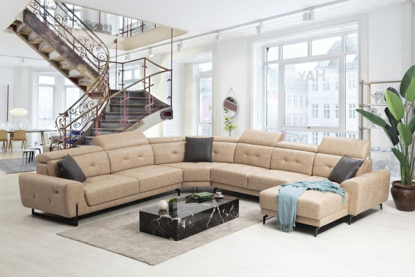Hoekbank U-vorm Zitmeubel Designer Zitmeubel Modern Bank Bankstellen