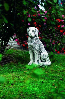 Tuindecoratie Hond Standbeeld Beeld Grijs Beeldhouwwerken Ontwerper