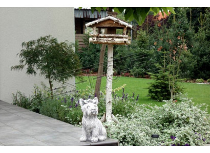 Tuindecoratie Hond Terras Steen Figuren Figuur Daisy Standbeeld
