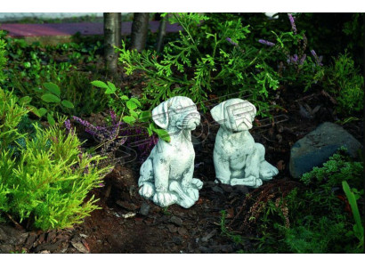 Tuindecoratie Hond Terras Steenfiguren Figuur Decoratie Standbeeld