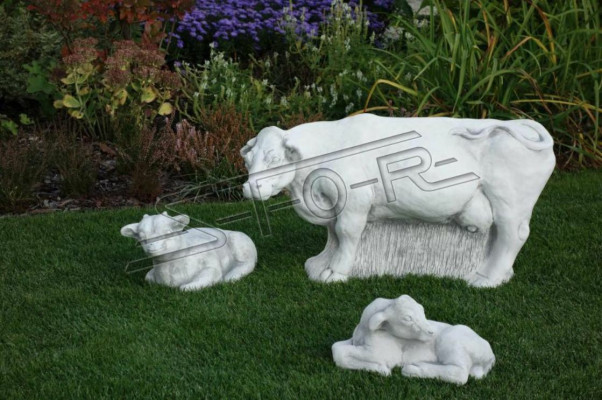 Tuindecoratie KalfTerras Stenen Figuren Figuur Decoratie Standbeeld