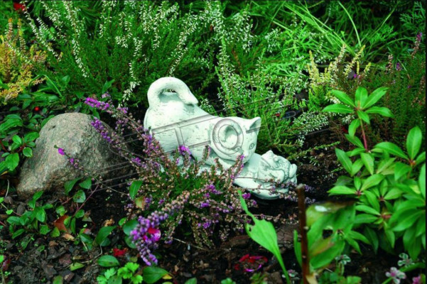 Tuindecoratie Kattenstandbeeld Sculptuur Figuren Wit Beeldhouwwerk Ontwerp