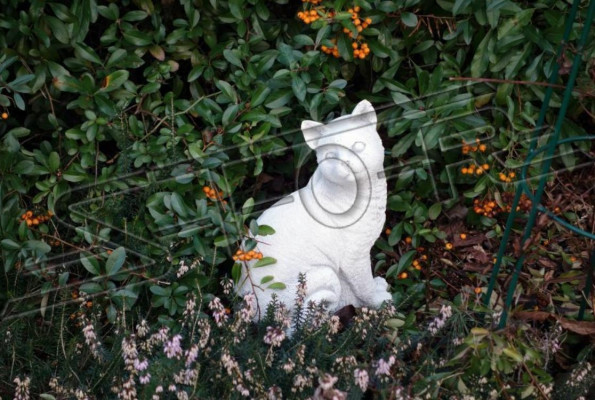 Tuindecoratie Kat Terrasfiguren Steenfiguur Standbeeld Decoratief
