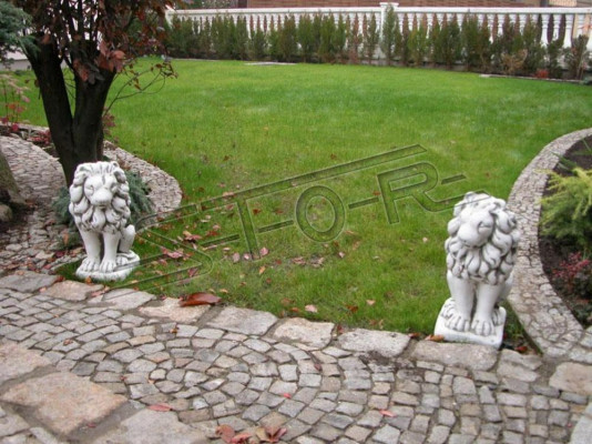 Tuin decoratie leeuw beeldhouwwerk natuurfiguren sculpturen ontwerper