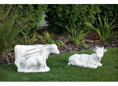 Tuinkoe decoratie steen figuur terras decoratie standbeeld sculptuur