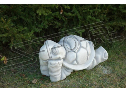 Tuinschildpaddecoratie voor op het terras, steenfiguur decoratie standbeeld.