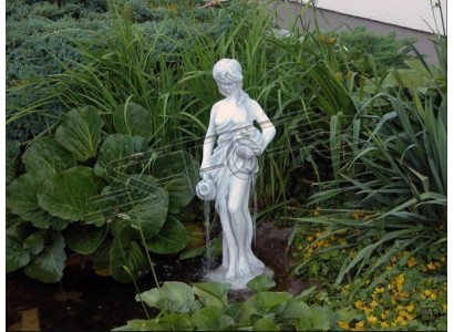 Tuinbeeld "Vrouw Fontaine" 78cm Beeld van een persoon in beton