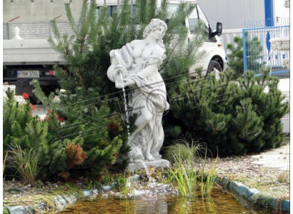 Tuinbeeld "Vrouw Fontaine"140cm Vijverbeeld Mensen Steen gegoten