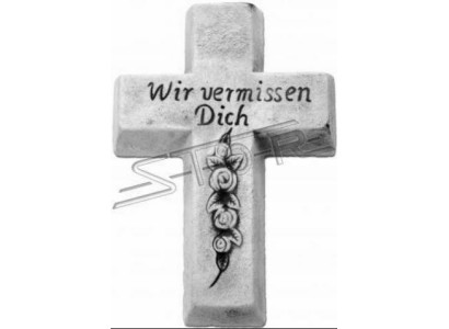 Grabengel Kruis Klassiek Grafdecoratie Grafversiering Steen Decoratie Standbeeld