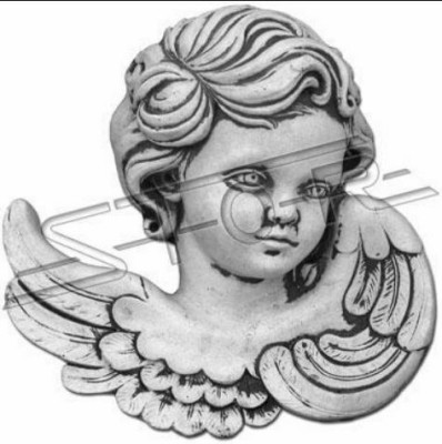 Grafversiering Grafsteen Decoratie Engel Figuur Sculptuur Decoratie God Heilig
