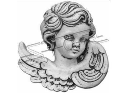 Grafversiering Grafsteen Decoratie Engel Figuur Sculptuur Decoratie God Heilig