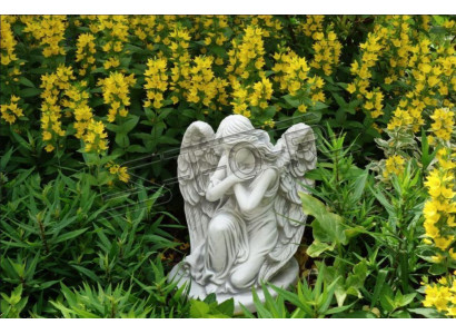 Grafversiering Grafsteen Decoratie Engel Beeld Sculptuur God Heilig 36cm Onmiddellijk