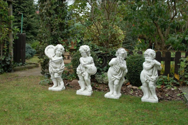 Jongen 70cm figuur standbeeld beeld sculptuur wit standbeelden tuindecoratie