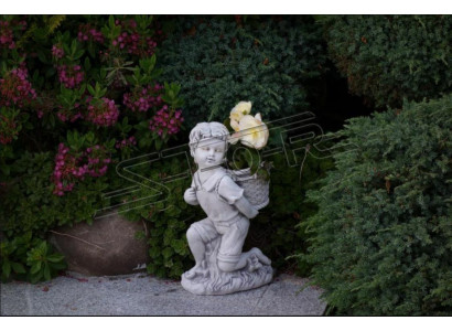 Jongen jongen 40cm figuur standbeeld figuren sculptuur beelden tuin