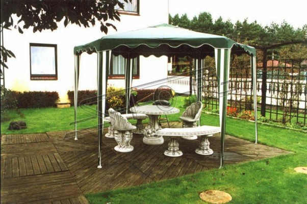 Stenen bank Ronde banken Tuin Terrasmeubilair 135cm Standbeeld