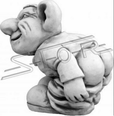 Trol 24cm sculptuur ontwerp figuur standbeeld tuin figuren standbeelden