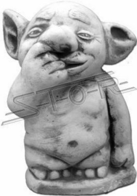 Trol 22cm sculptuur ontwerpfiguur standbeeld tuinfiguren beelden