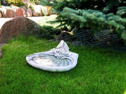 Vogel Drinkbak Sculptuur Ontwerp Figuur Standbeeld Tuin Figuren Standbeelden