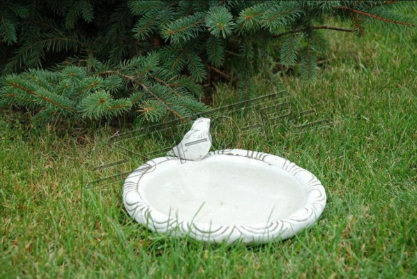 Vogel Drinkplaats Sculptuur Ontwerp Figuur Standbeeld Tuinfiguren Decoratieve Beelden