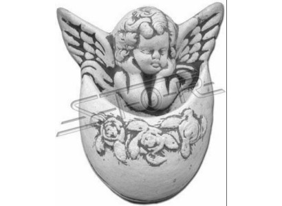 Wandsculptuur Steenplaat Afbeelding Azteken Engel Antil Relief Steengieten Muur