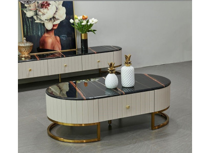 Sofatafel tafels ovaal bank nieuw metaal hout bijzettafel ontwerper woon.