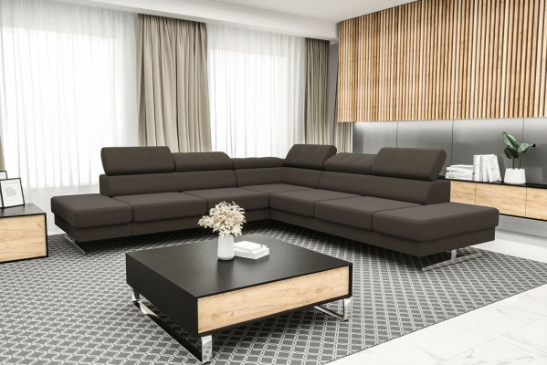 Ontwerp Bank Bank Bekleding Woonkamer L-Vorm Modern Elegant Woonlandschap Nieuw