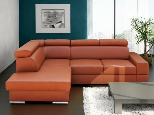 Hoogwaardige woonkamerbank hoekbank L-vorm bedfunctie textiel modern bankstellen