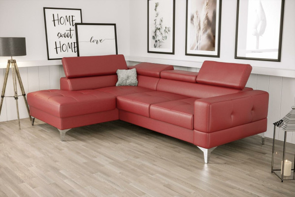 L-vormig meubelontwerp Zwart Leer Hout Nieuw Modern Luxe Italië Hoekbank Banken