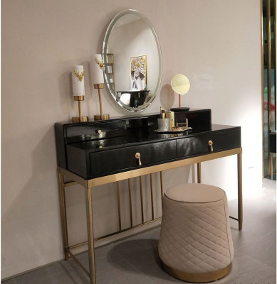 Kaptafel + kruk console Make-up tafels tafelspiegel consoles