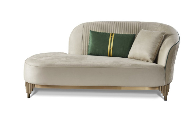 Chaiselongue Bank Bank Ligstoel Ottomaan Luxe Ligbed Designer Meubels