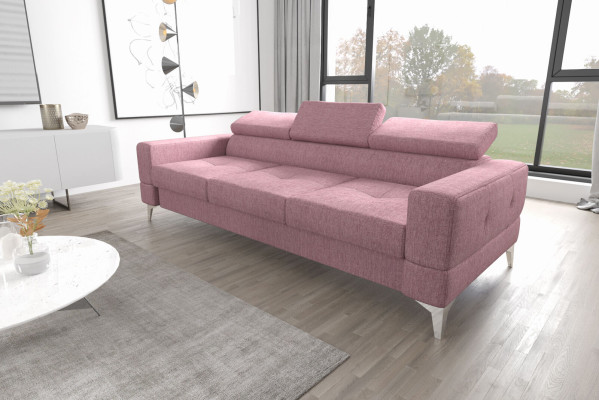 Driepersoonsbank Bekleding Design Bank Moderne 3-zits Woonkamermeubels Roze Bankstellen