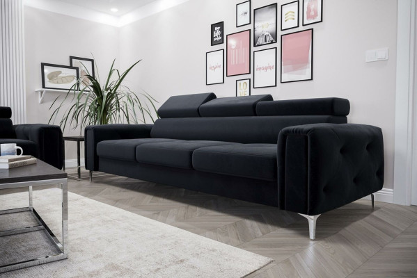 Bank 3-zits Stof leder Bankstellen Bank Bekleding Luxe Meubels Moderne Driezitter