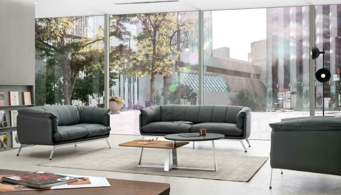 Ontwerp zitgroep set kantoorinrichting bank bankstel 311 leer