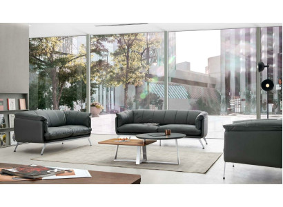 Ontwerp zitgroep set kantoorinrichting bank bankstel 311 leer