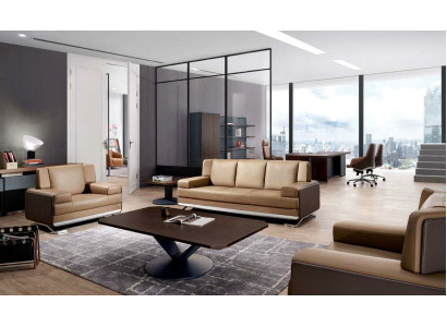 Bankstel 3+1 zits kunstleer relax modern set design banken bekleding