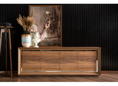 Bruine commode dressoir buffet kast meubels dressoir Sideboard 218cm.