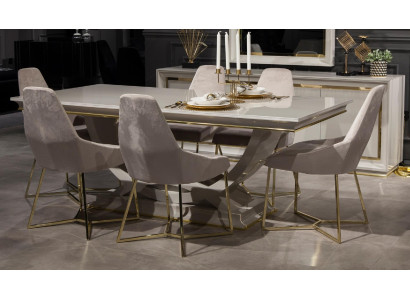 Luxe eetkamerset eetkamer tafel meubelset tafel 6 stoelen