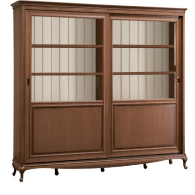 Boekenkast Dressoir Klassiek meubilair Planken Houten vitrinekast