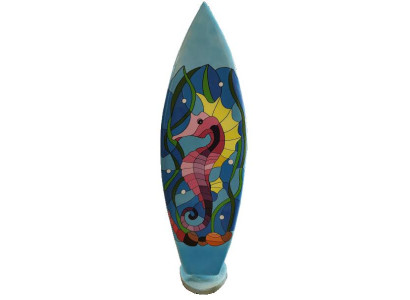 Zeepaardje design figuur standbeeld surfplank handgemaakt sculpturen beelden standbeelden