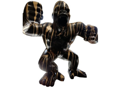 Abstracte decoratie tuinbeeld Gorilla standbeeld Decor gekleurde beschilderde beelden Nieuw