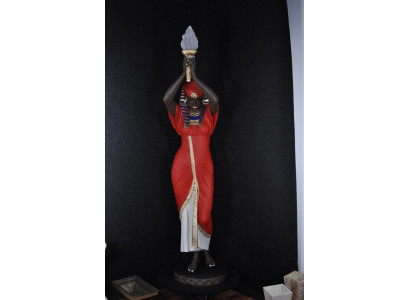 Vloerlamp Sculptuur Figuur Lampen Verlichting Egypte Standbeeld Figuren Sculpturen Decoratie