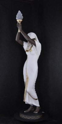 Vloerlamp Sculptuur Figuur Lampen Verlichting Egypte Standbeeld Figuren Sculpturen Decoratie