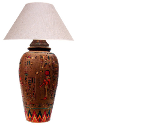 Egyptische vloerlamp tafellamp lamp lampen handgemaakt verlichting staande lamp
