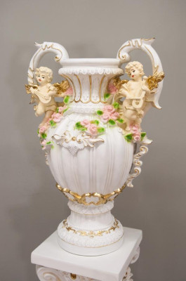 Ontwerp Bloempot Decoratie XXL Vaas Vazen Handgemaakt Decoratie Kelk Bokaal 70cm