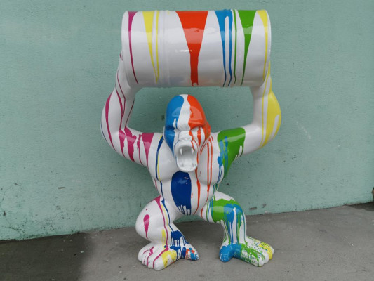 Ontwerper Figuur Standbeeld Moderne Beeldhouwwerken Decoratie Deco Gorilla Tuin Nieuw