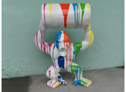 Abstracte figuur Standbeeld Moderne figuren Standbeelden Gorilla sculpturen Decoratie tuin