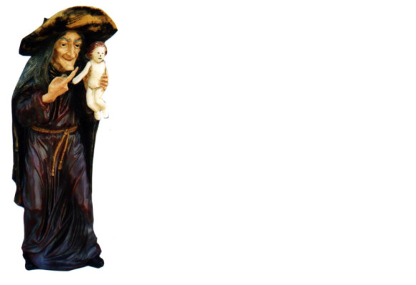 Ontwerp Baba Yaga HEXE Figuur Standbeeld Sculptuur Figuren Sculpturen Decoratie Deco