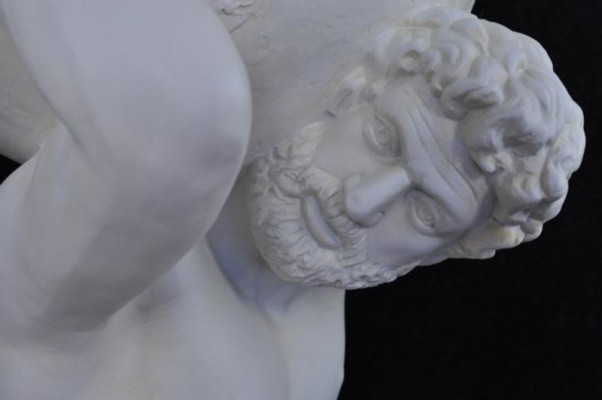 Vaas Standbeeld Atlas IJskast Sculptuur Figuur Bloemen Vazen Sculpturen Figuren Wereldbol
