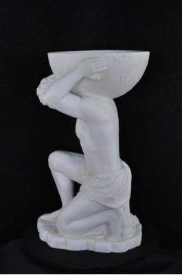 Vaas Standbeeld Atlas IJskast Sculptuur Figuur Bloemen Vazen Sculpturen Figuren Wereldbol