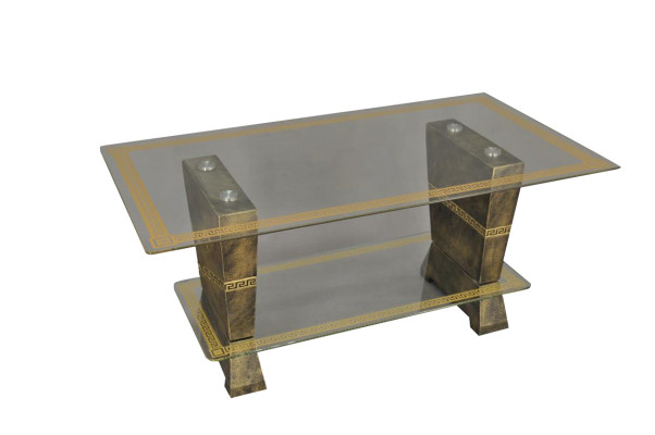 Ontwerp Medusa Salontafel Glazen Tafel Bijzettafels Bank Klassiek XXL Nieuw